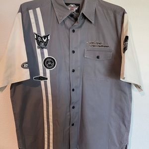 Harley Davidson Button Down Embroidered Patches